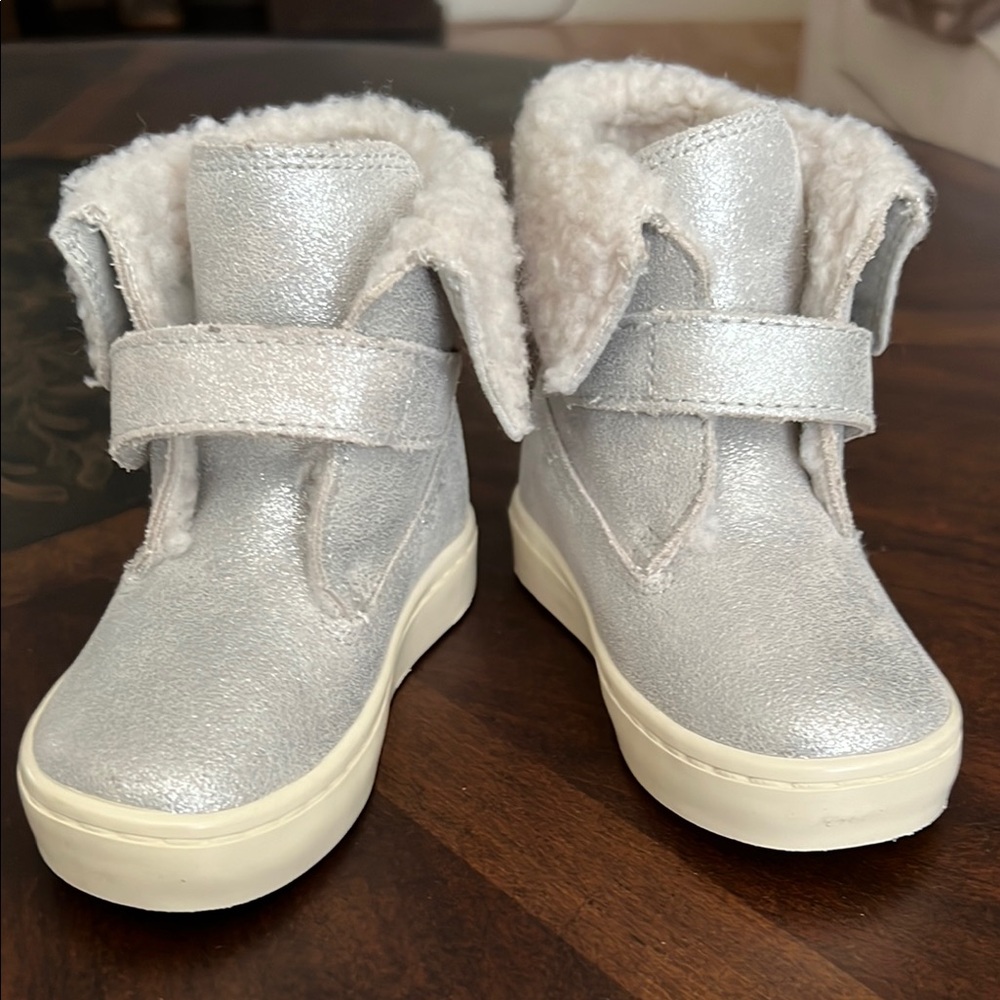 Silver Kids Boots Ralph Lauren New